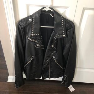 Free People Studded Moto Jacket